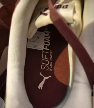 NUOVO!!! Sneakers Puma Beige/Rosso Tg 42 Nuove