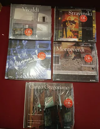 5 CDs Música Clásica: Vivaldi, Monteverdi, etc.