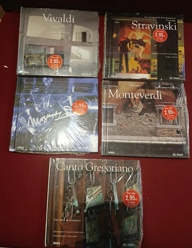 5 CDs Música Clásica: Vivaldi, Monteverdi, etc.