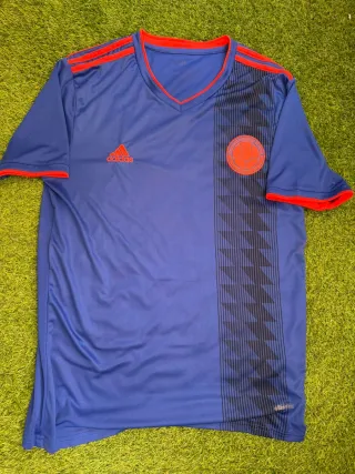 Camiseta Colombia Adidas Azul talla XL