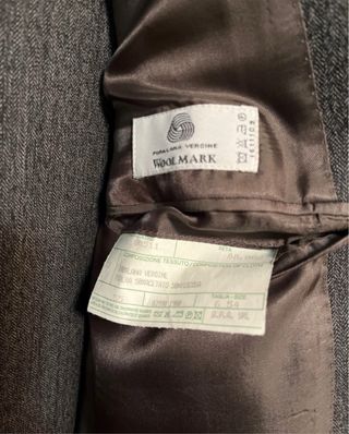 Abito classico uomo grigio vintage