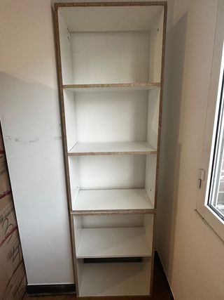 Escritorio blanco patas metal negro