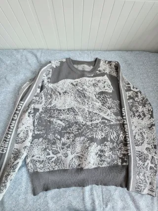 Conjunto Christian Dior Jersey Gris Blanco