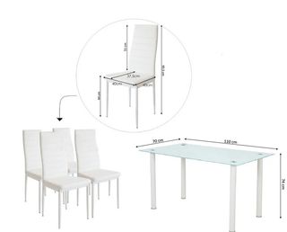 .HERMOSA MESA COMEDOR + 4 SILLAS.