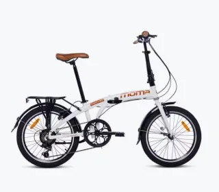 Bicicleta Plegable Moma Bikes Blanca