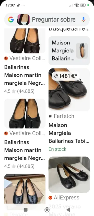 Maison Margiela Bailarinas Negras