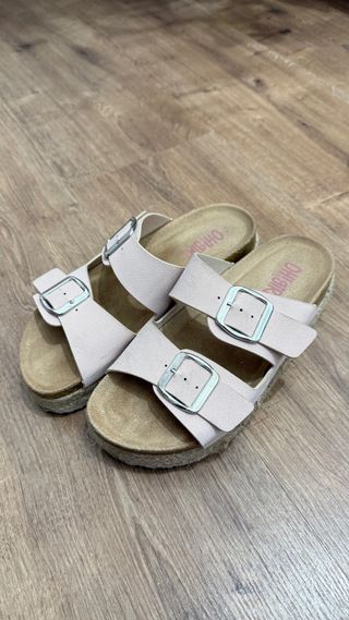 Sandalias OH GIRL rosas con hebillas