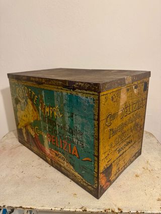 Scatola in latta pubblicitaria CONO DELIZIA – Ditta Passerini Bologna anni ’20-’30