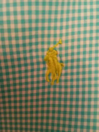 Camisa Ralph Lauren cuadros azul/blanco T.14-16