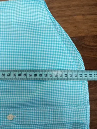 Camisa Ralph Lauren cuadros azul/blanco T.14-16