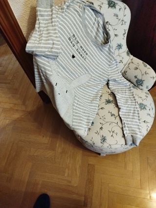 Pijama Oysho Rayas Gris Talla M