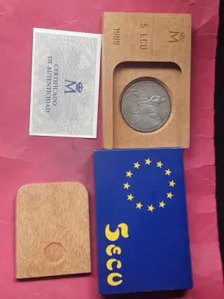 5 ECU ESPAÑA 1989+1990+1992 PLATA. JUAN