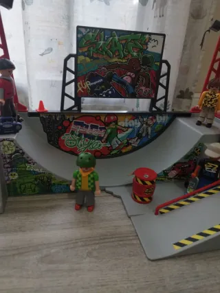 Parkour Playmobil con figuras