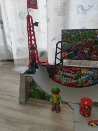 Parkour Playmobil con figuras