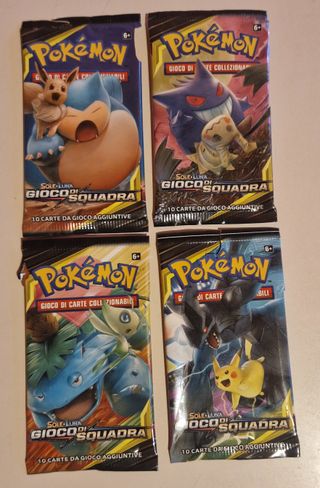 Bustine Pokemon Gioco di Squadra VUOTE