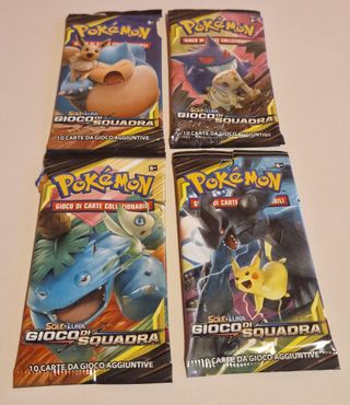Bustine Pokemon Gioco di Squadra VUOTE