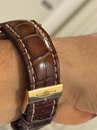 Reloj Breitling transoceanic unitime gold rose 18k