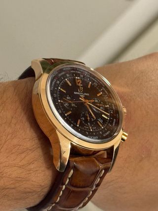 Reloj Breitling transoceanic unitime gold rose 18k