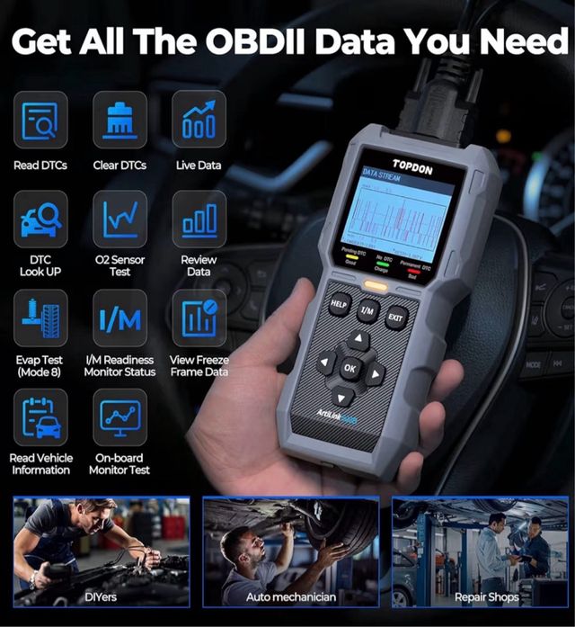 TOPDON AL500B OBD2 Diagnosi Auto