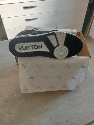 Scarpe Louis Vuitton Unisex Nero Bianco