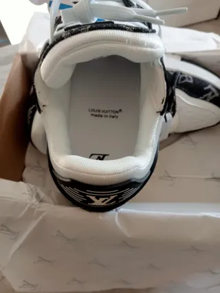 Scarpe Louis Vuitton Unisex Nero Bianco