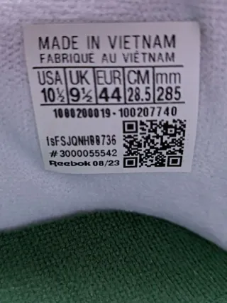 Reebok Club C 85 Talla 44 Blanco/Verde