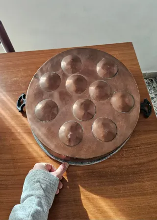 Teglia/tortiera antica in rame