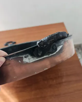 Teglia/tortiera antica in rame