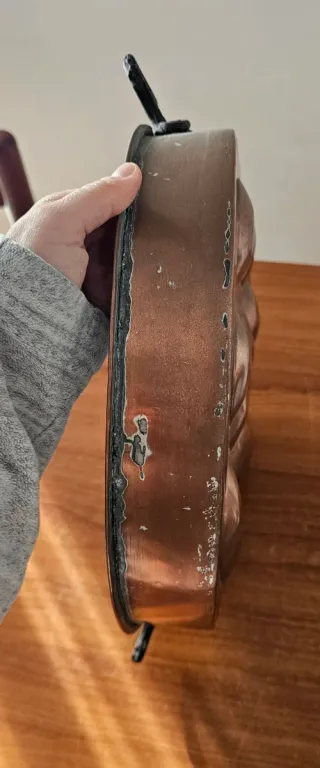 Teglia/tortiera antica in rame