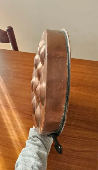 Teglia/tortiera antica in rame