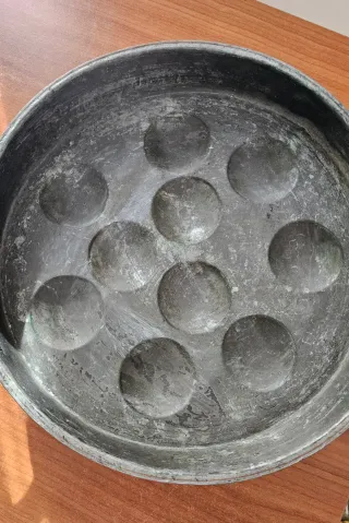 Teglia/tortiera antica in rame