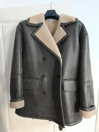 Abrigo doble faz Zara Talla S