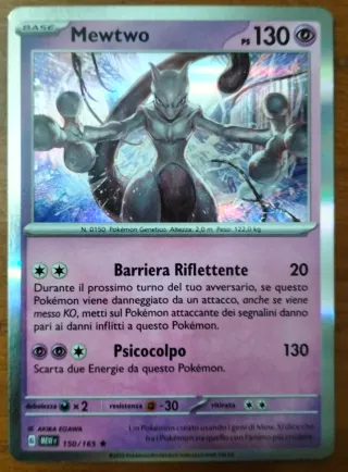 Mewtwo Carta Pokémon Base 150/165