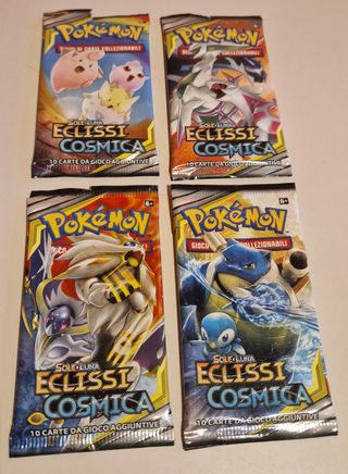Bustine Pokemon Sole e Luna Eclissi Cosmica VUOTE