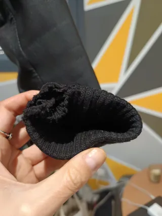 Chaqueta de cuero negra