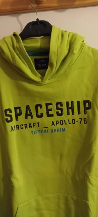 Sudadera Tiffosi verde con estampado