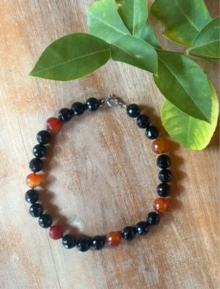 Collana donna Vintage Onice, Corniola e Argento