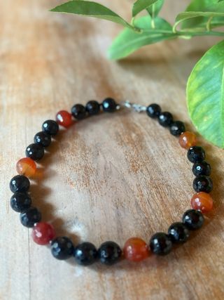 Collana donna Vintage Onice, Corniola e Argento