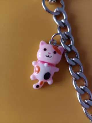 Cadena para bolso con charms de extraterrestres