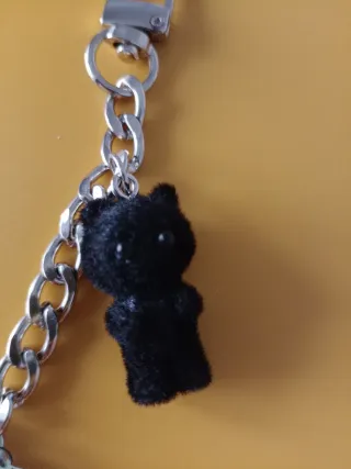 Cadena para bolso con charms de extraterrestres