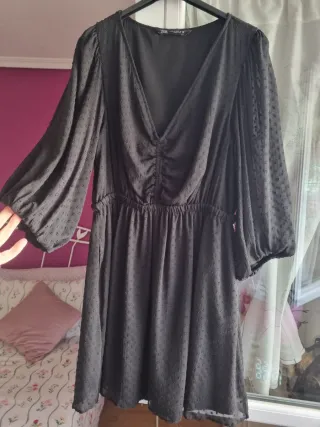 Vestido corto Zara negro