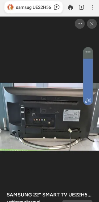 (Se vende como tv)Samsung Smart TV UE22H5600AW