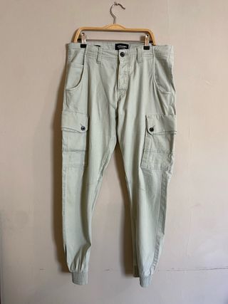Pantalón cargo JACK&JONES verde claro talla W31L32