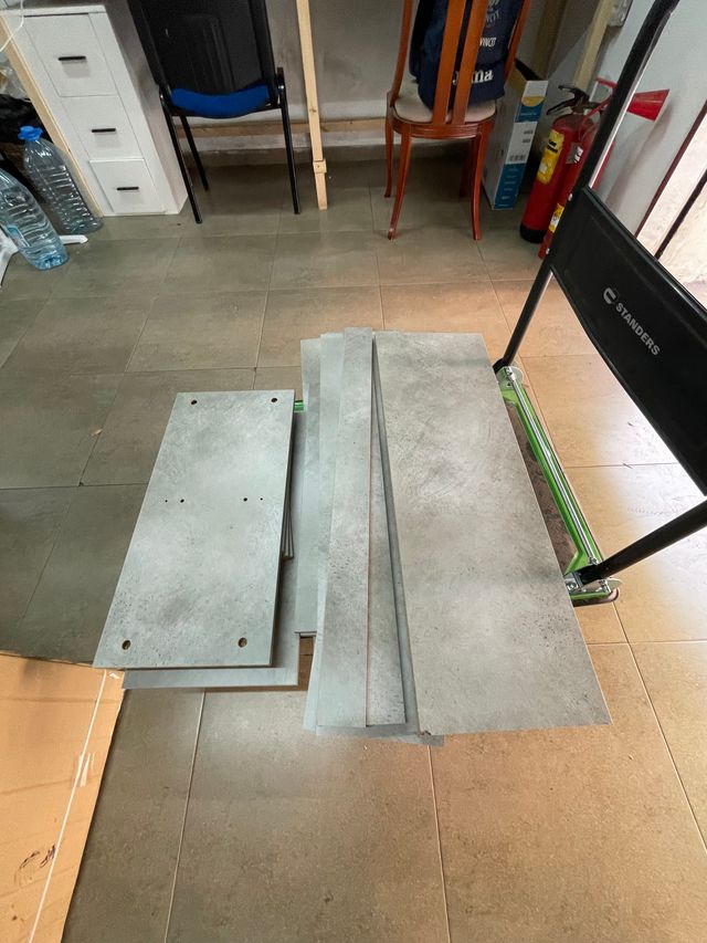 Aparador Gris 90,5x30x70cm