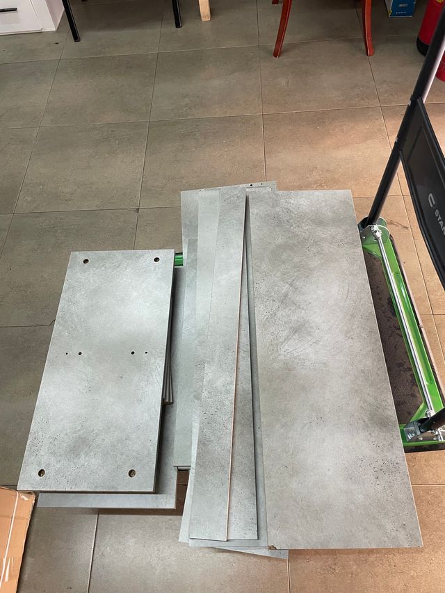 Aparador Gris 90,5x30x70cm