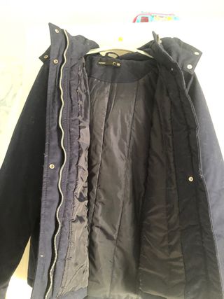 Chaquetón azul marino enguatado