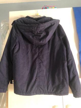 Chaquetón azul marino enguatado