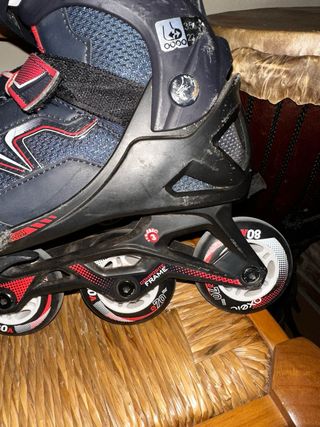 Patines en línea Oxelo Negro y Rojo