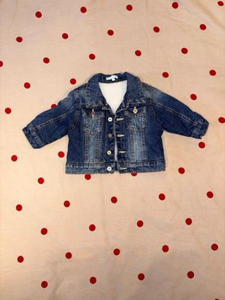 Chaqueta vaquera de niña forrada