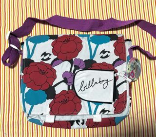 Bandolera Billabong Flores Morado Rojo